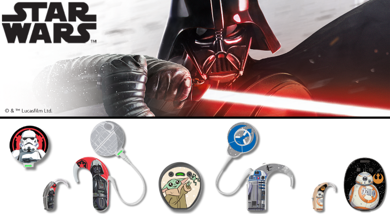 Premiera galaktycznych naklejek SmartEar inspirowanych bohaterami Star Wars™ do procesorów mowy i aparatów słuchowych!