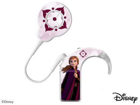 Skórka / naklejki na procesor mowy Cochlear NUCLEUS 8 - Disney Frozen - Anna