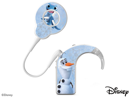 Skórka / naklejki na procesor mowy Cochlear NUCLEUS 8 - Disney Frozen - Olaf